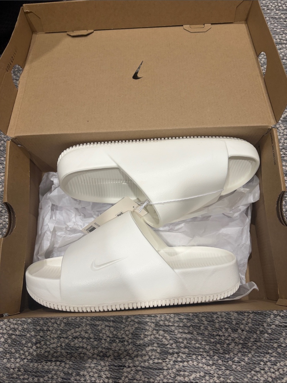 Nike Calm Slide-WHITE